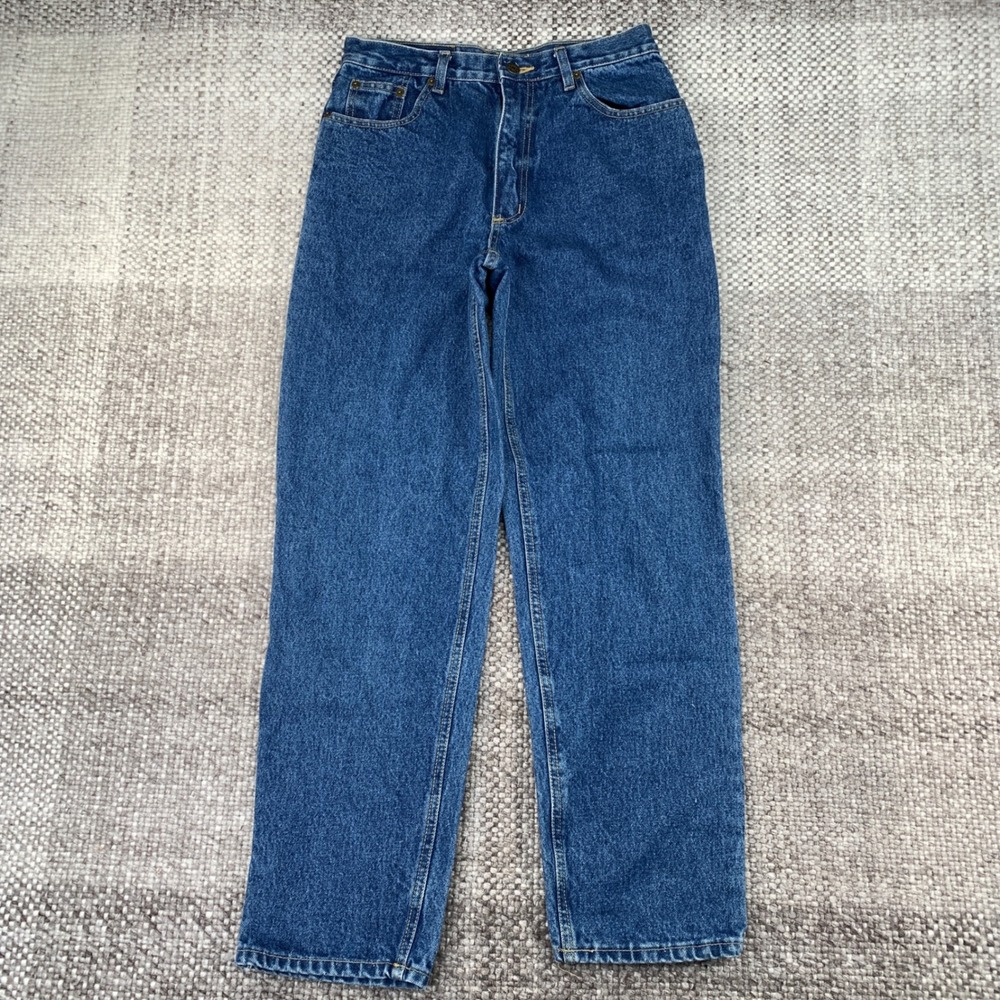Lavana Denim Basics Jeans Womens 29 Blue Straight High Rise Medium Wash Vintage